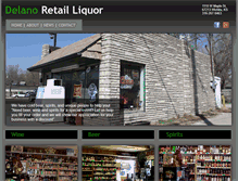 Tablet Screenshot of delanoretailliquor.com